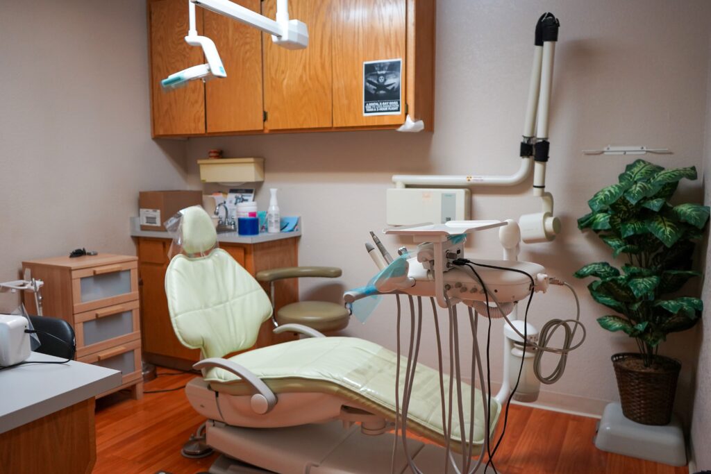 Dental team providing a range of services, including cosmetic and family dentistry, in a modern dental office.